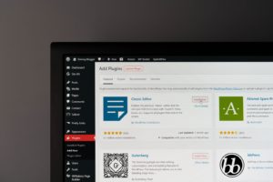 WordPress - black flat screen computer monitor